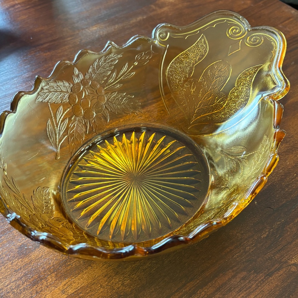 Jeanette Glass Carnival Glass Vintage Depression Era